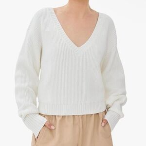 Good American Deep V Sweater - Sz M